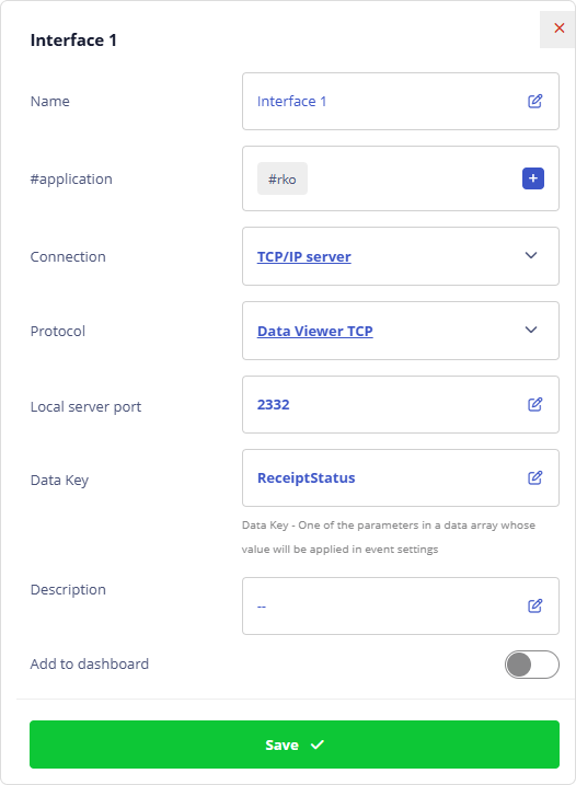 Interface Settings Devices